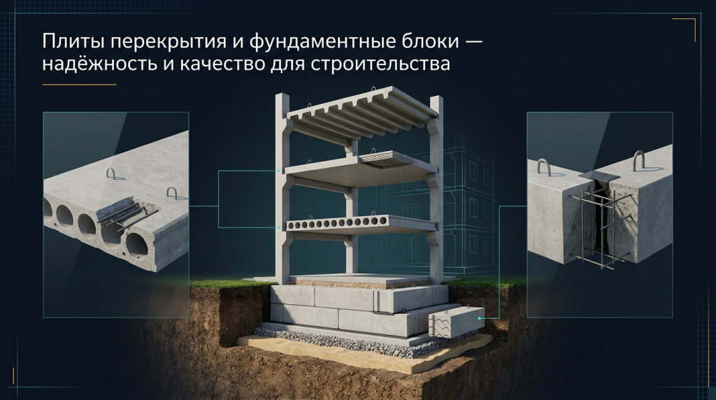 Плиты перекрытия и фундаментные блоки надежность и качество для вашего строительства.png