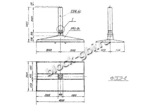 Фундамент ФСС2-4