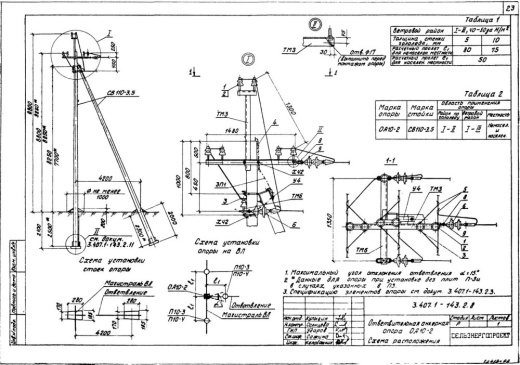 Ответвительная анкерная опора ОА10-2