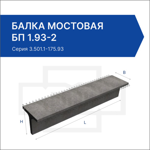 Балка мостовая БП 1.93-2