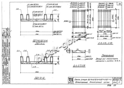 Плита днища тоннелей ПДТ 4-2