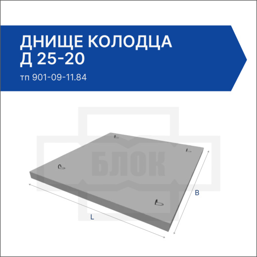 Днище колодца Д 25-20