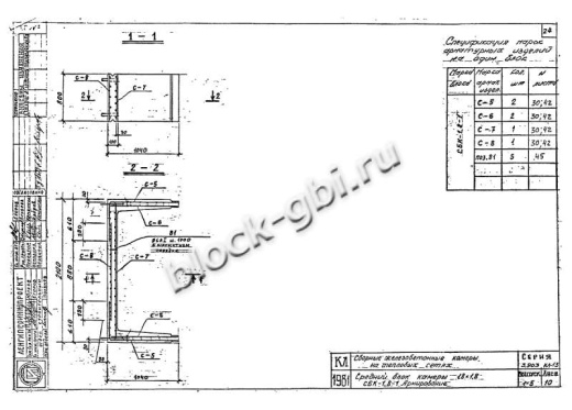 Средний блок камеры футерованный СБК 1.8-1-фут