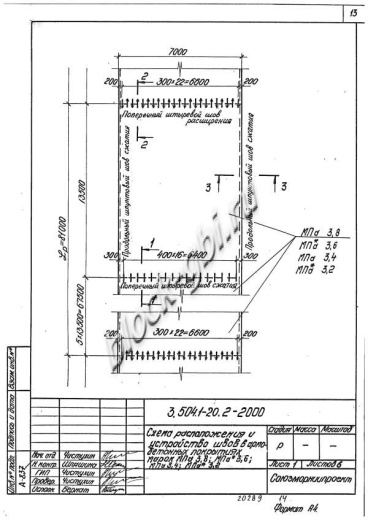 Плита покрытия дорог МПа 3.6