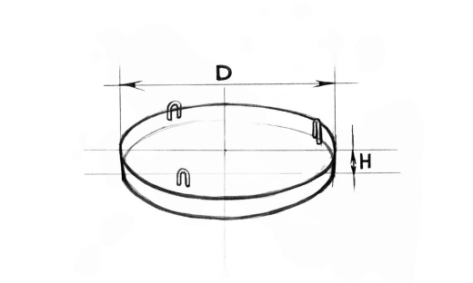 Плита днища колодца КЦД 1-10-1