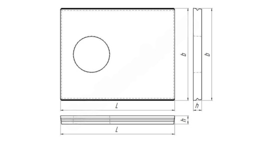 Плита перекрытия ВП 25-12 с отв.