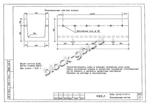 Лоток междупутный БЛ-04