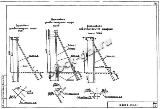 Переходная угловая анкерная опора ПУА5