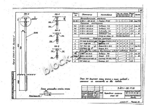 Переходная анкерная опора ПА1