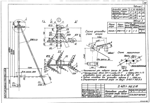 Переходная угловая анкерная опора ПУА10-1