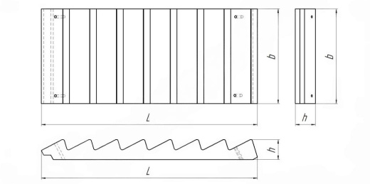 Лестничный марш ЛМ 31-10.5-15-5Д Лестничный марш ЛМ 31-10.5-15-5Д