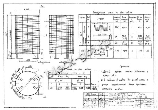 Колодец футерованный КЛ-15-фут