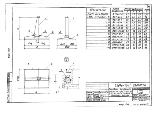 Фундамент ФП2.7х4.2-А5