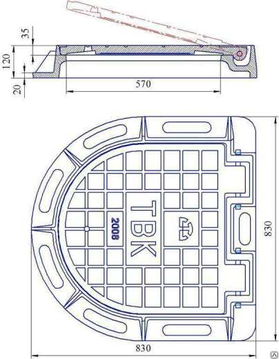 Люк ТВК (С250)