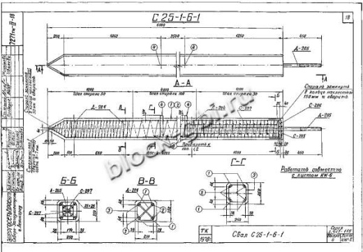 Свая С 25-1-6-1