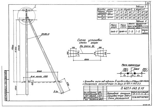 Переходная анкерная концевая опора ПА10-5