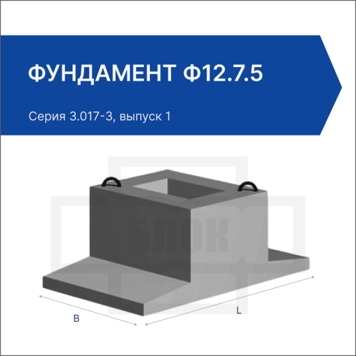 Фундамент Ф12.7.5