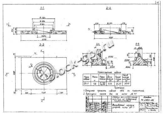 Опорная плита футерованная ОП-7-фут
